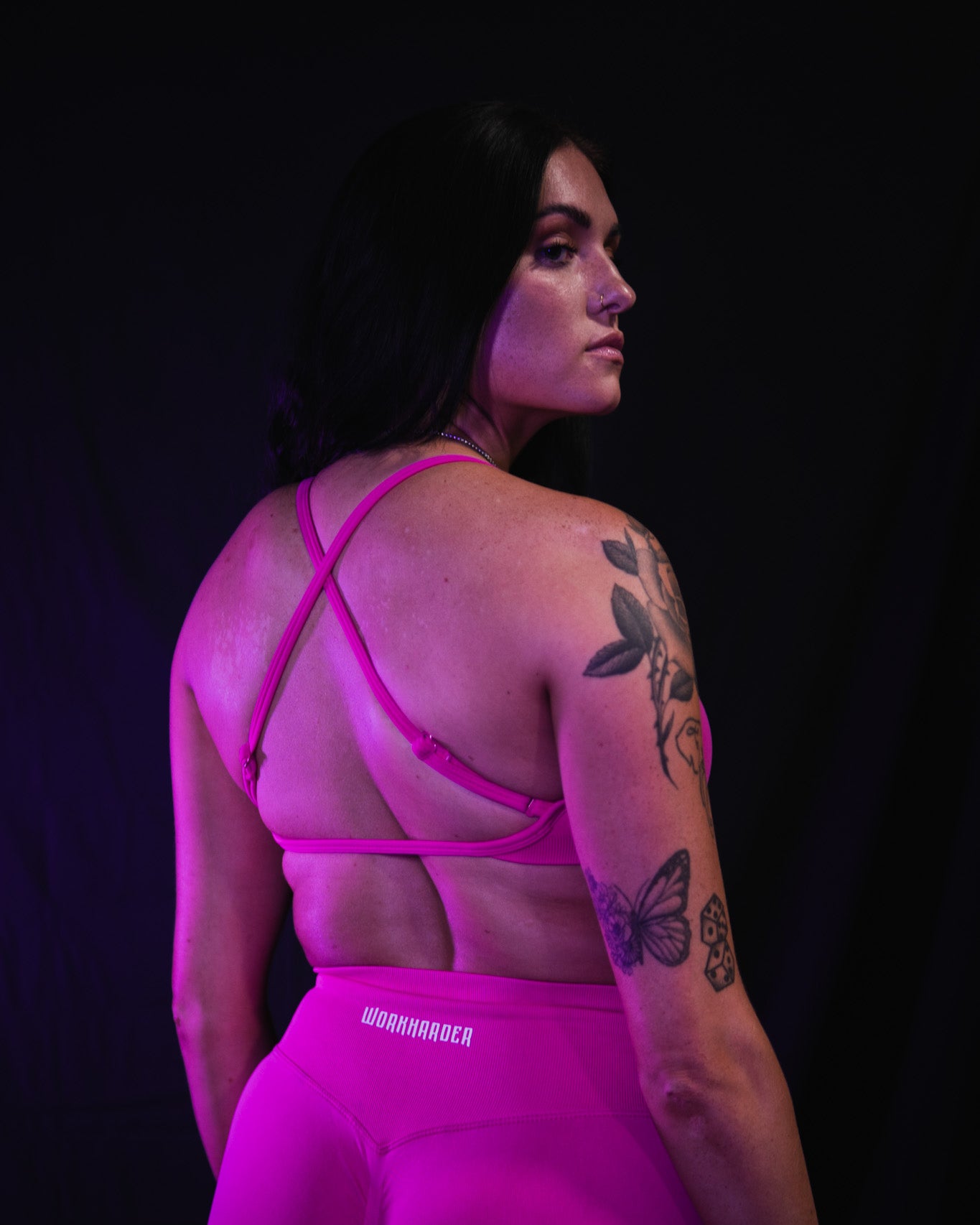 Pink Sports Bra