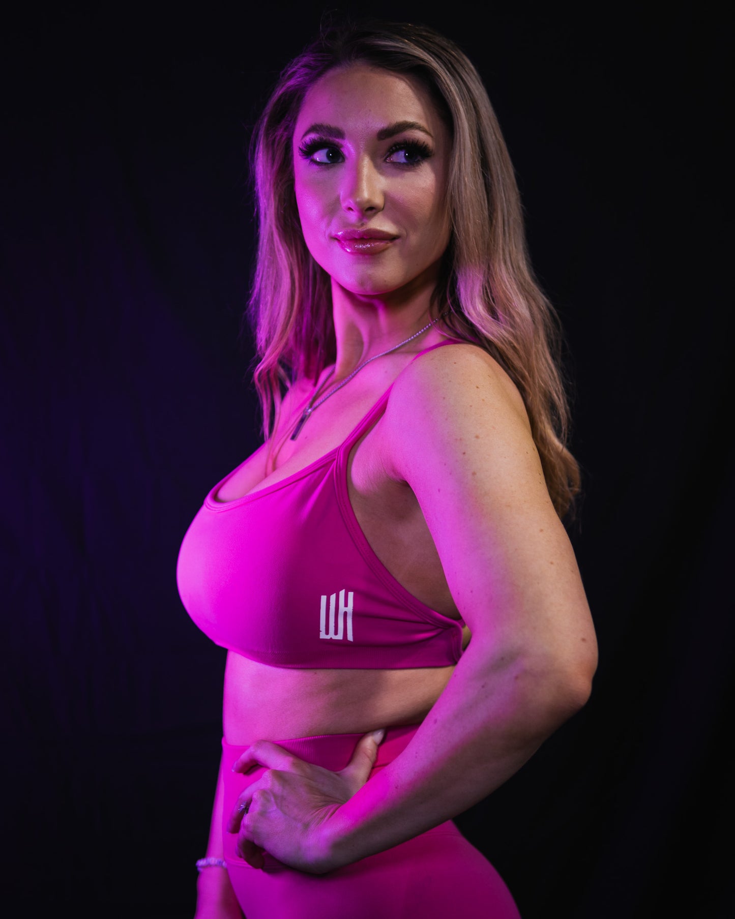 Pink Sports Bra