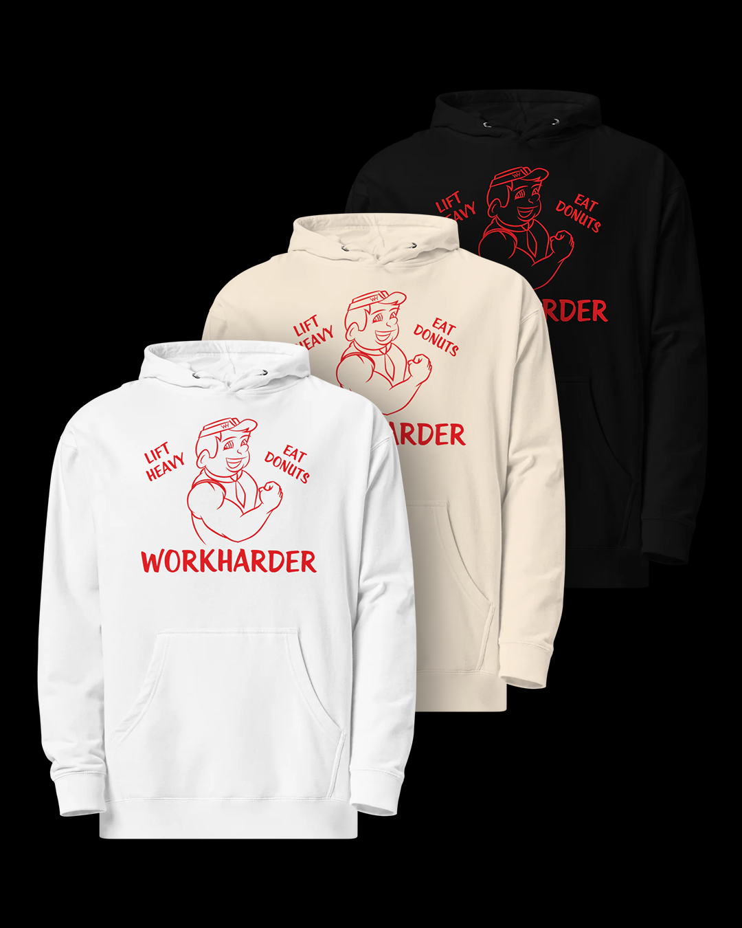 Lift Heavy Eat Donuts Hoodie