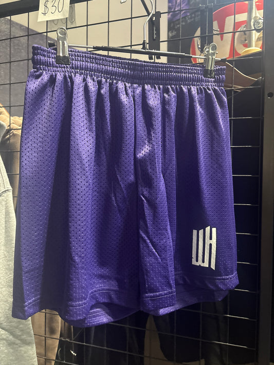 Purple Mesh Shorts